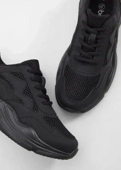 Chunky Sneaker mit Mesh-Einsatz