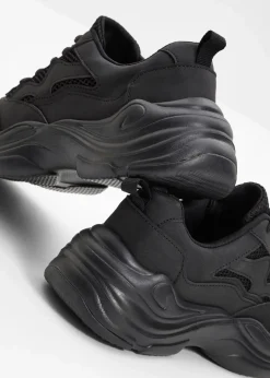Chunky Sneaker mit Mesh-Einsatz