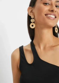 Cold-Shoulder Top mit Bio-Baumwolle