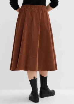 Cordrock aus Baumwoll-Mix