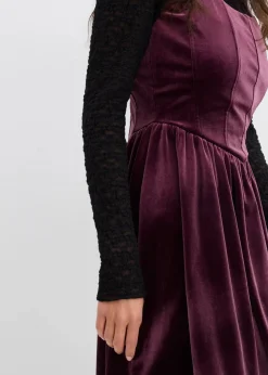 Corsagenkleid aus softem Samt