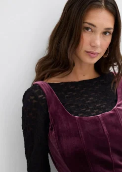 Corsagenkleid aus softem Samt