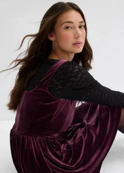 Corsagenkleid aus softem Samt