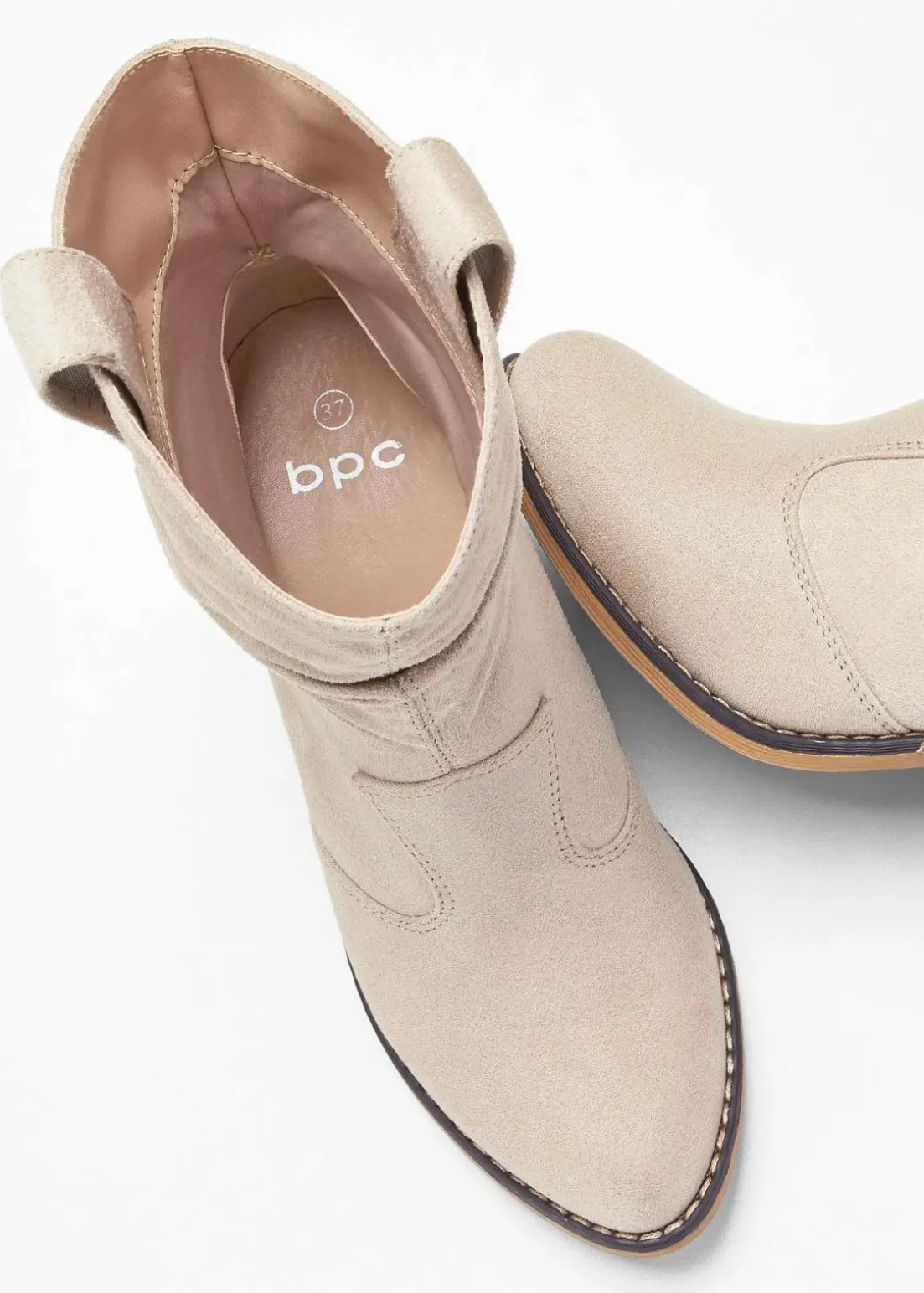 Cowboy-Boots mit Raffung