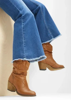 Cowboy-Boots mit Raffung