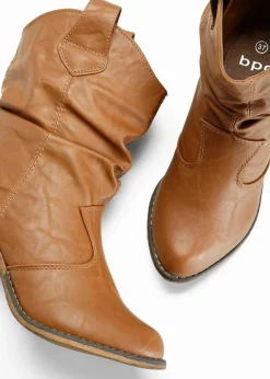 Cowboy-Boots mit Raffung