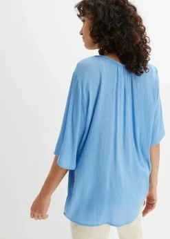 Crincle- Tunika aus softer Viskose