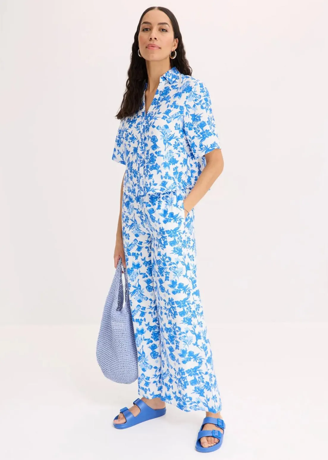 Culotte aus fließendem Viskose-Mix