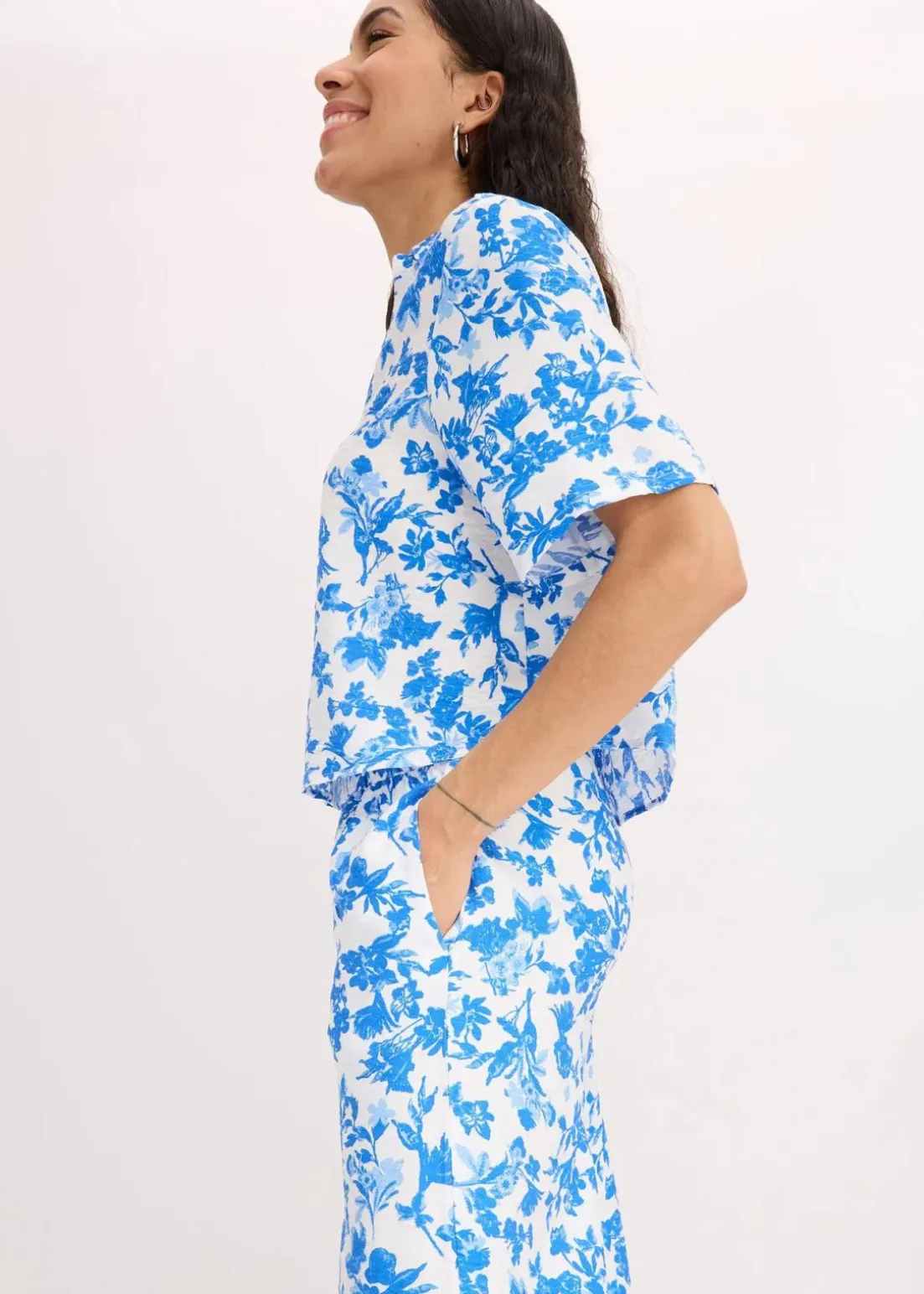 Culotte aus fließendem Viskose-Mix