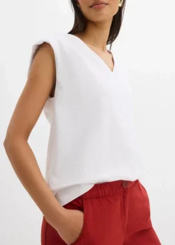 Culotte mit elastischem Bund aus Viskose-Mix