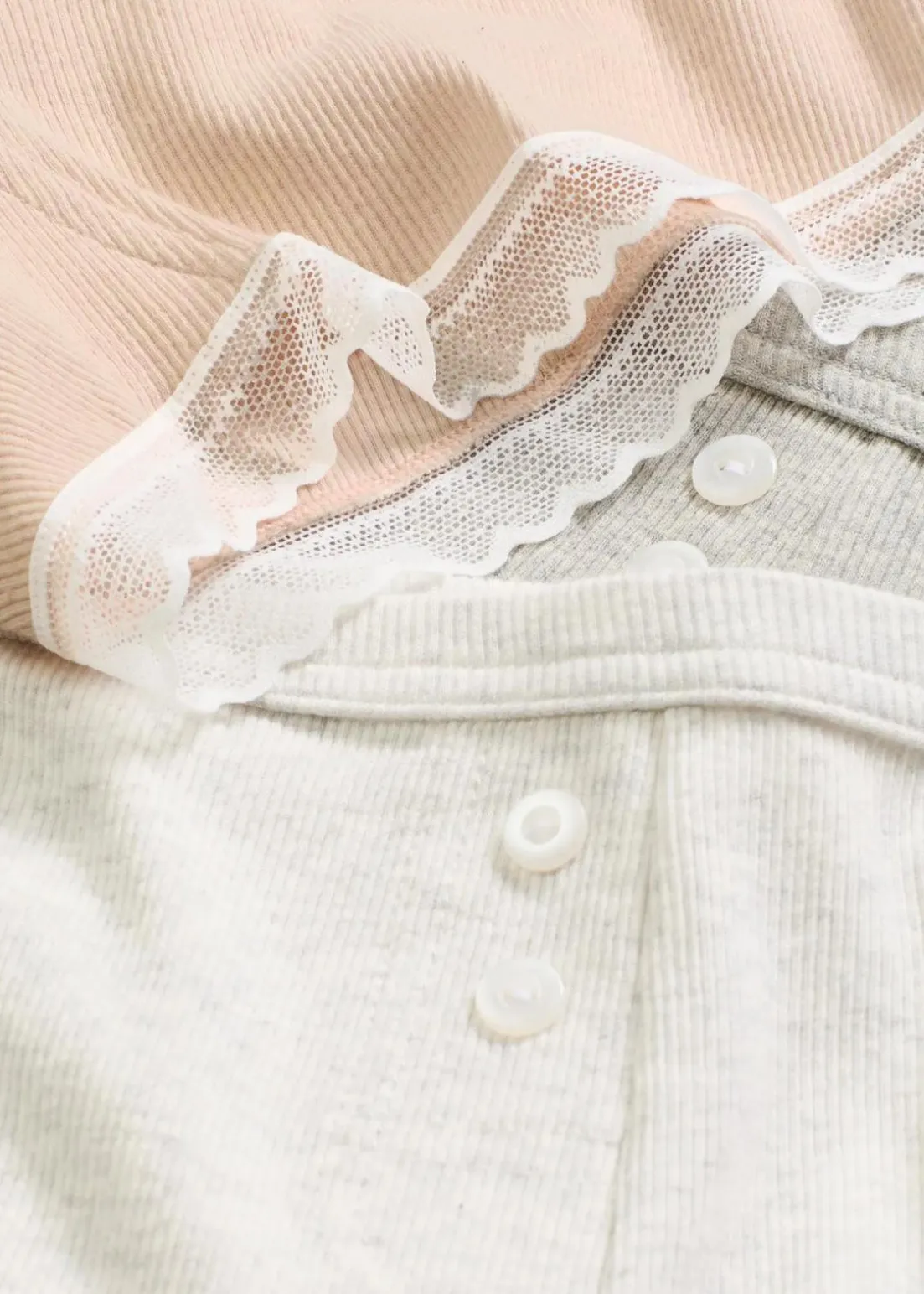 Damen Boxergerippt mit Spitze (4er Pack)