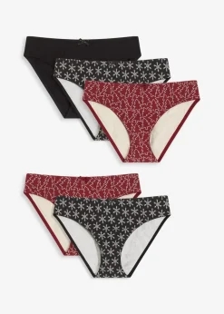 Damen Slip mit Baumwolle (5er Pack)