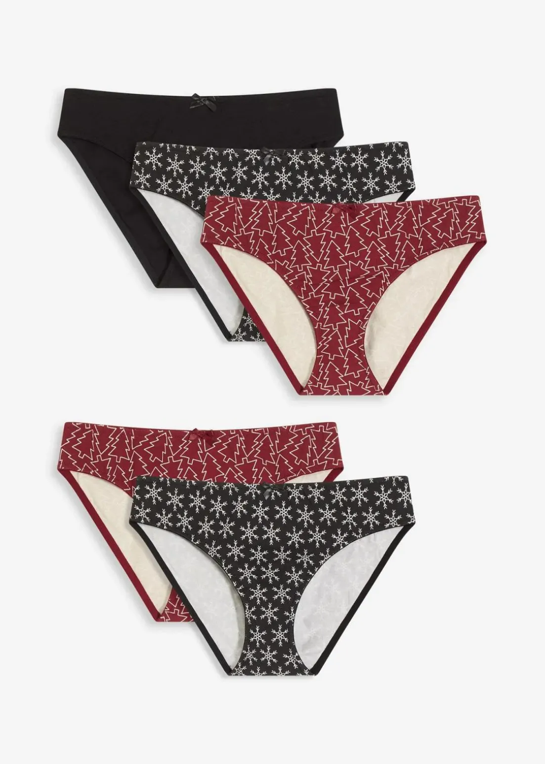 Damen Slip mit Baumwolle (5er Pack)