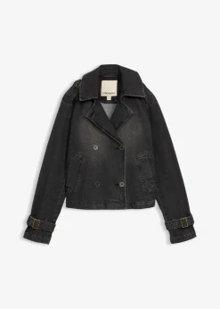 Denim Trenchjacke