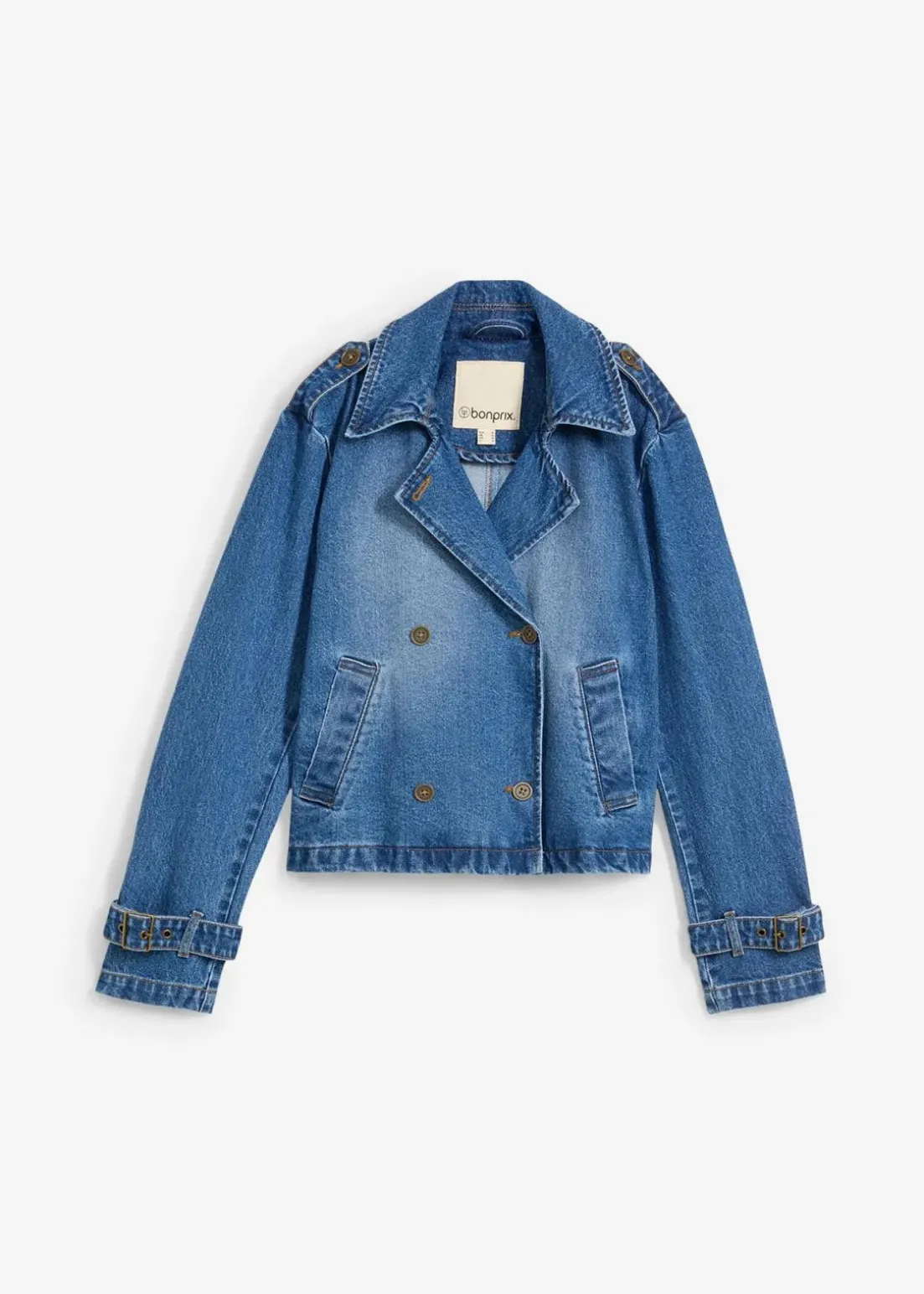 Denim Trenchjacke