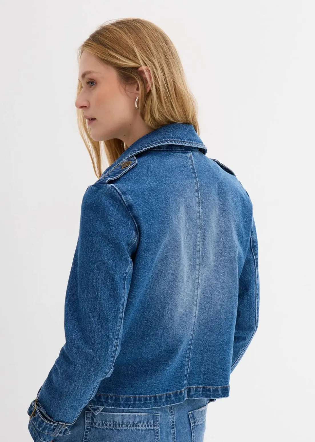 Denim Trenchjacke