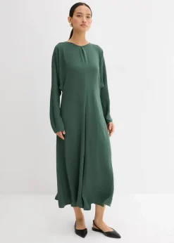 Drapiertes Midikleid