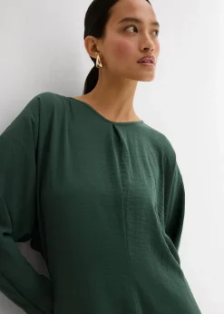 Drapiertes Midikleid