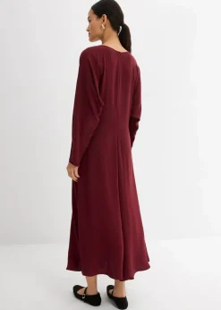 Drapiertes Midikleid