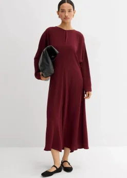 Drapiertes Midikleid