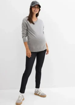 Elastische Umstands-Leggings in Jeansoptik