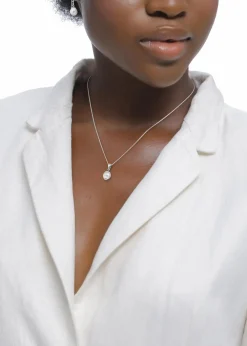 Elli Kette & Ohrringe aus 925er Sterling Silber (3-tlg. Schmuckset)