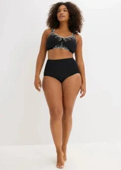 Entlastungs-BH ohne Bügel mit gepolsterten Trägern und Stickerei