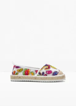 Espadrilles mit Stickerei