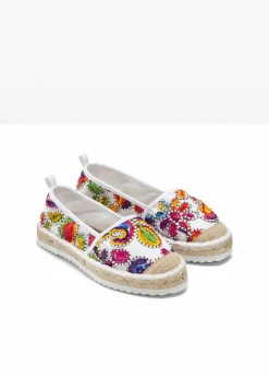Espadrilles mit Stickerei