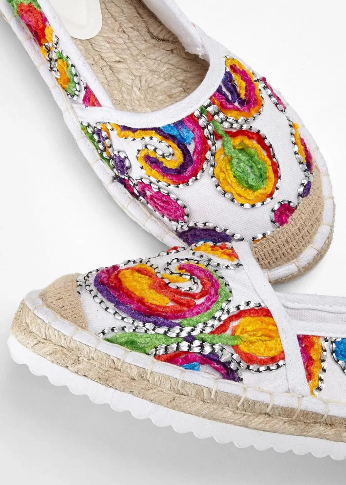 Espadrilles mit Stickerei