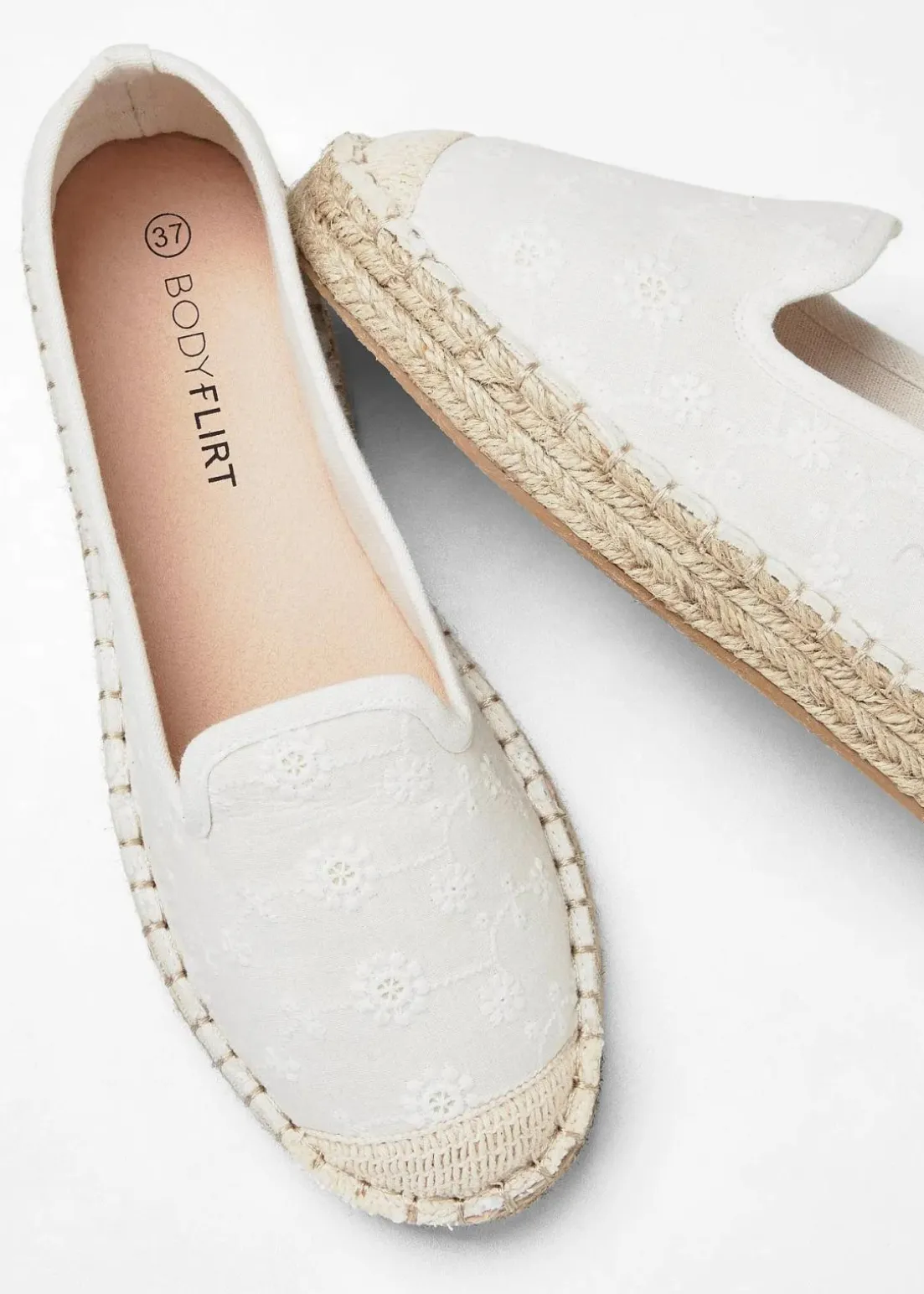 Espadrilles mit Stickerei