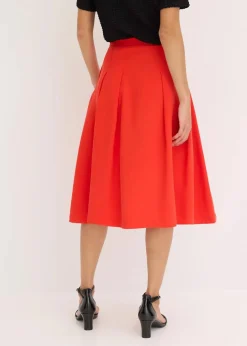 Faltenrock aus softem Viskosemix