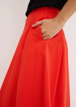 Faltenrock aus softem Viskosemix