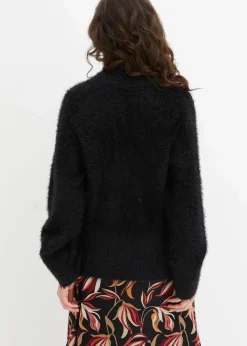 Federgarn-Pullover mit weiten Ärmeln, Boxy-Fit