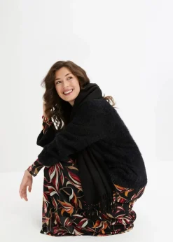 Federgarn-Pullover mit weiten Ärmeln, Boxy-Fit