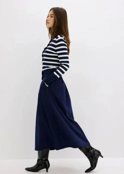 Feinstrick-Cardigan mit Streifen