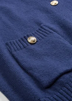 Feinstrickjacke aus Baumwoll-Mix