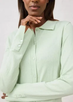 Feinstrickjacke aus weichem Woll-Mix