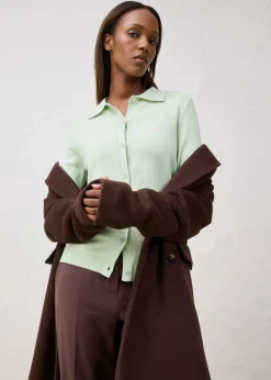 Feinstrickjacke aus weichem Woll-Mix