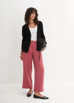 Feinstrickjacke mit Knopfleiste