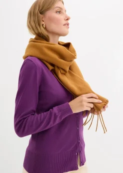 Feinstrickjacke mit Knopfleiste