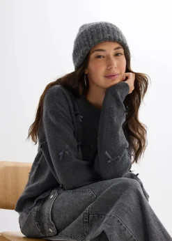 Feinstrickjacke mit Schleifen