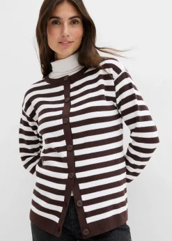 Feinstrickjacke, Rundhals