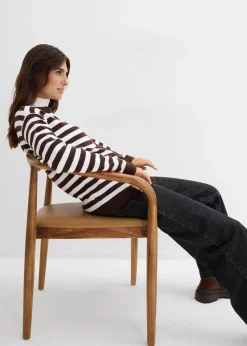 Feinstrickjacke, Rundhals