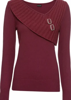 Feinstrickpullover aus Baumwoll-Mix