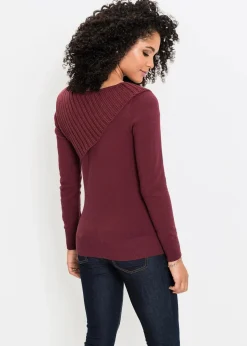 Feinstrickpullover aus Baumwoll-Mix