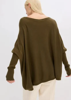 Feinstrickpullover aus feinem Viskose-Mix