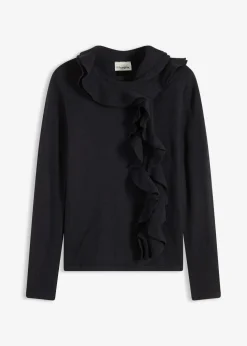 Feinstrickpullover aus fließendem Viskose-Mix