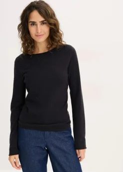 Feinstrickpullover aus fließendem Viskose-Mix