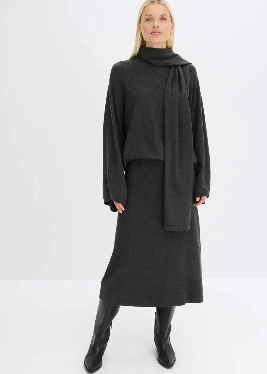 Feinstrickpullover aus softem Viskose-Mix